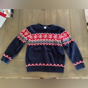 Janie and Jack Navy Knit Sweater